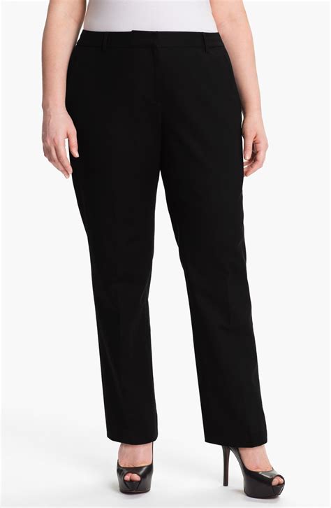 michael kors women's pants mid-rise|Michael Kors straight leg pants.